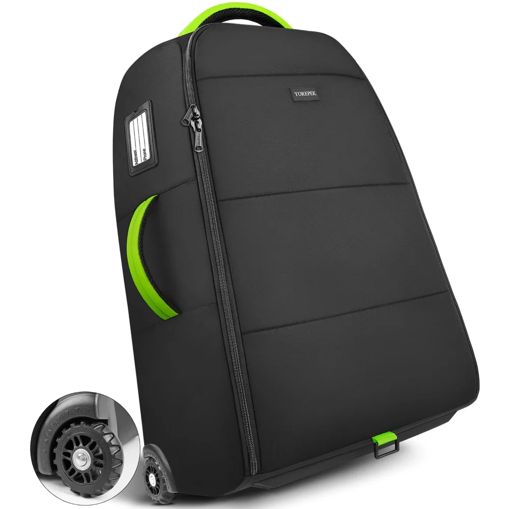 Yorepek Padded Stroller Travel Bag, 3 layers, Large, Black