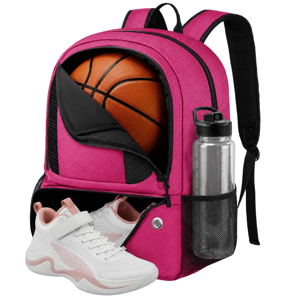 Yorepek Basketball Backpack Bag, Pink