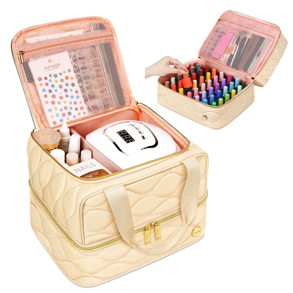 Yorepek 2 Layer Nail Polish Organizer Case