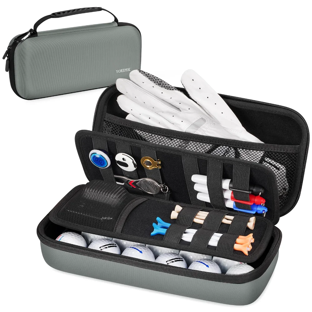 Yorepek Hard Shell Golf Glove Case, Grey
