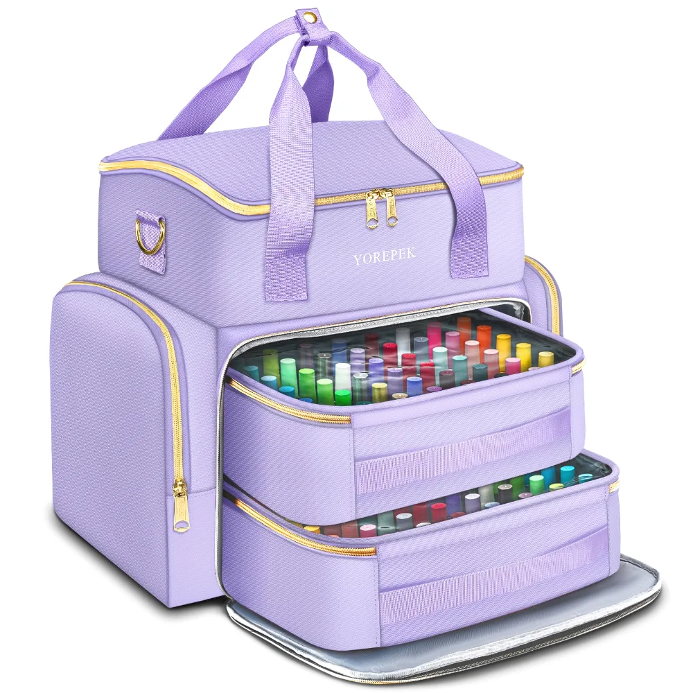 Yorepek XL Nail Polish Organizer, holds 96+ bottles, Lavender