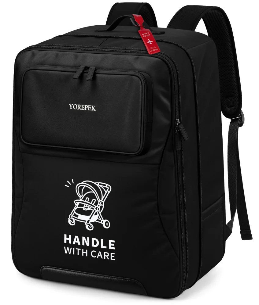 Yorepek Padded Stroller Bag, Black