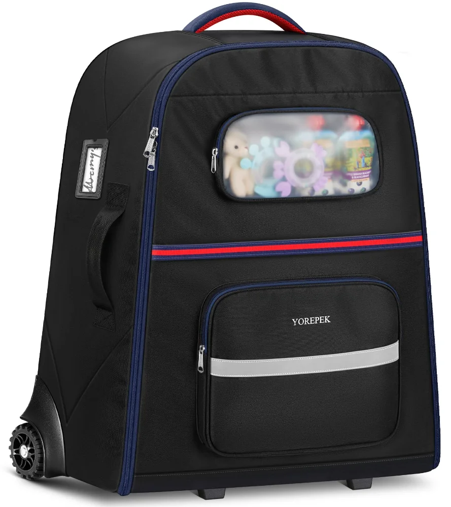 Yorepek Padded Stroller Travel Bag, Black