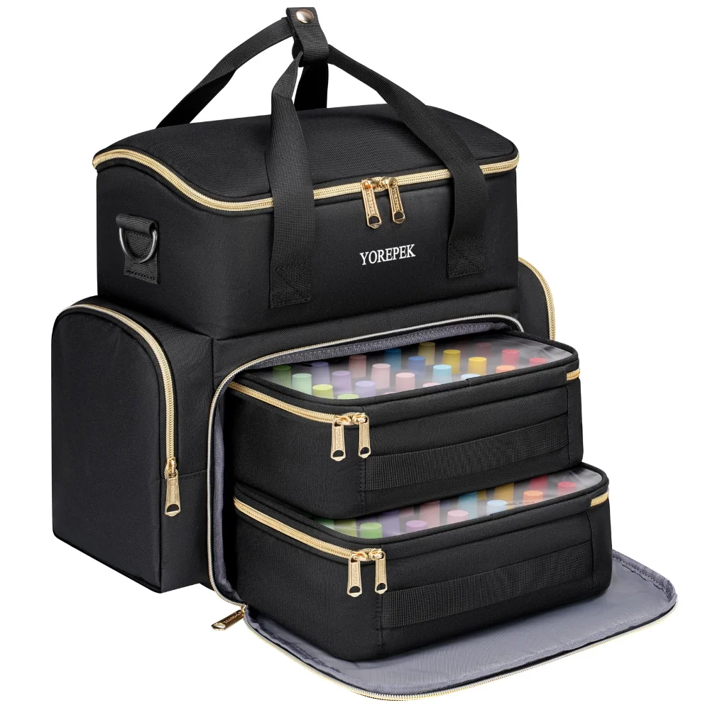 Yorepek Nail Polish Organizer Bag, holds 48+ bottles