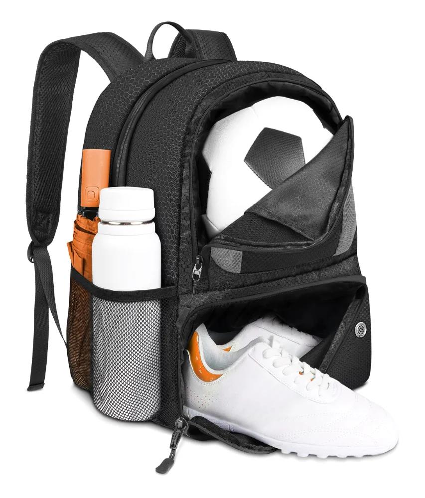 Yorepek Soccer Backpack, 28 litres, Large, Grey