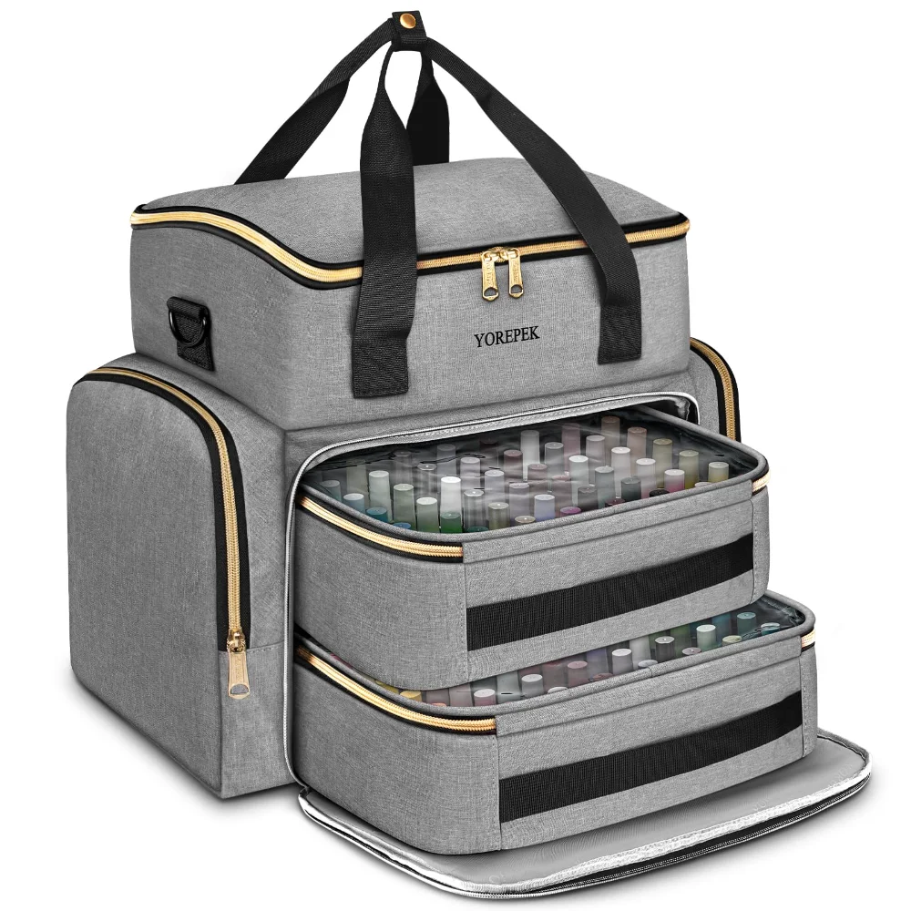 Yorepek XL Nail Polish Organizer Case, holds 96+ bottles