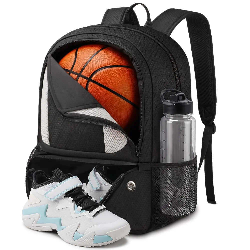 Yorepek Basketball Backpack Bag, Black