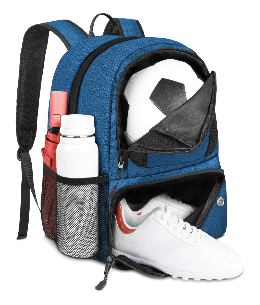Yorepek Soccer Backpack, 28 litres, Large, Blue