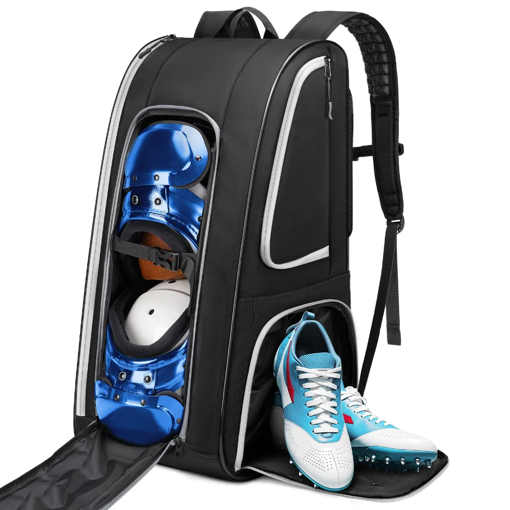 Yorepek Football Bag Backpack, 15 litres, Black